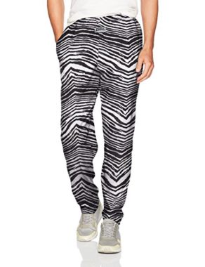 Zubaz Men's Standard Classic Zebra Printed Athletic Lounge Pants 