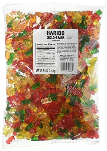 Haribo Original Gold-Bears Gummi Candy, 5-Pound Bag